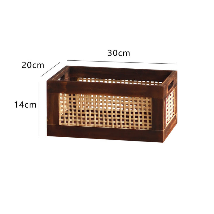 Storage basket made of natural wood Bowlift