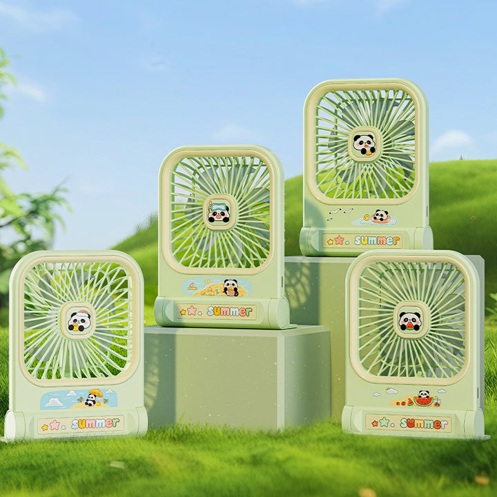 Women portable mini table fan in panda design Bowlift