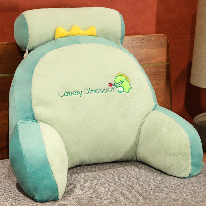 Plush back support cushion with cute rabbit motif Bowlift