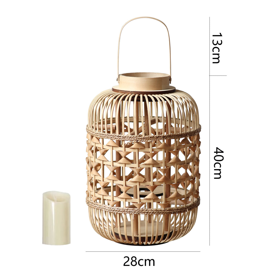 Decorative Lantern made of woven bamboo Bowlift