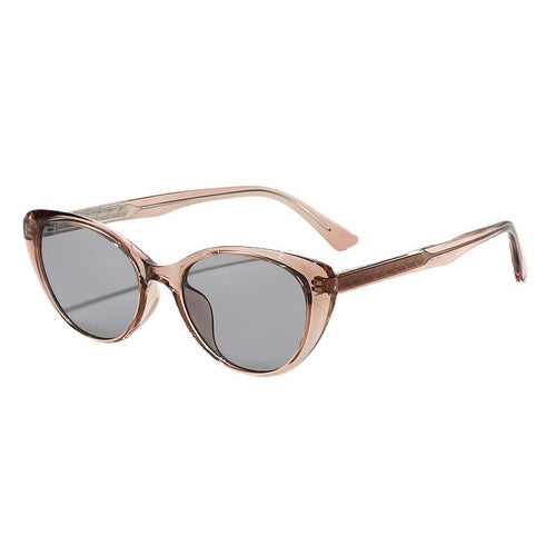 Women's Cat-Eye Sunglasses with Transparent Frame and UV Protection Bowlift