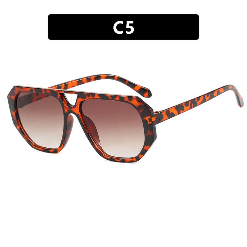 Women's sunglasses in fashionable hexagon design with UV protection Bowlift