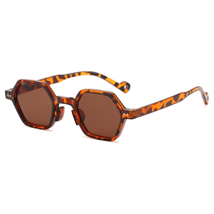 Women's Geometric Sunglasses in Modern Hexagon Design Bowlift