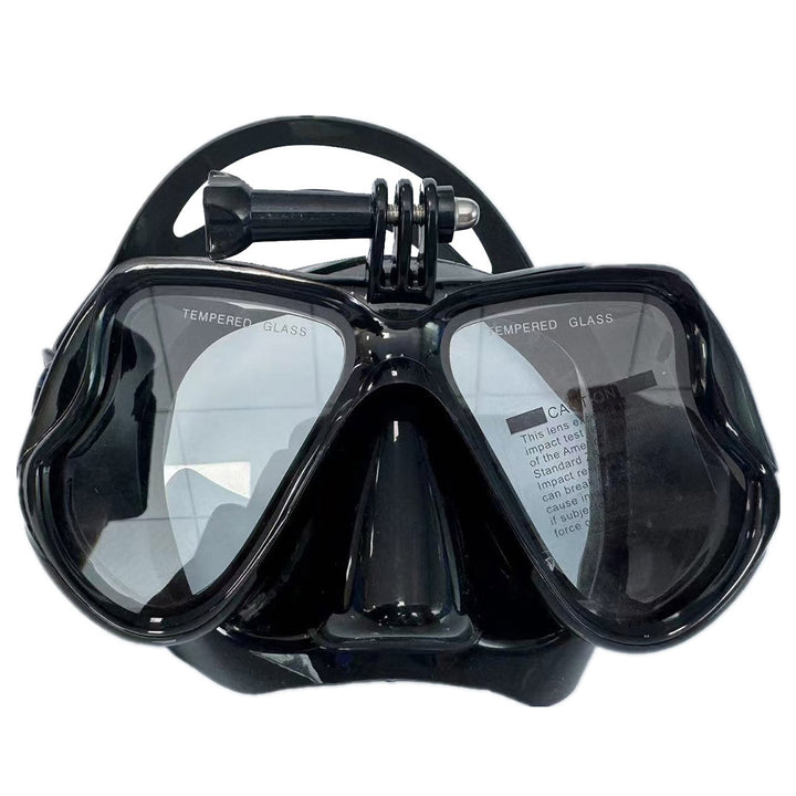 Diving mask with flexible silicone frame and anti-fog technology Bowlift