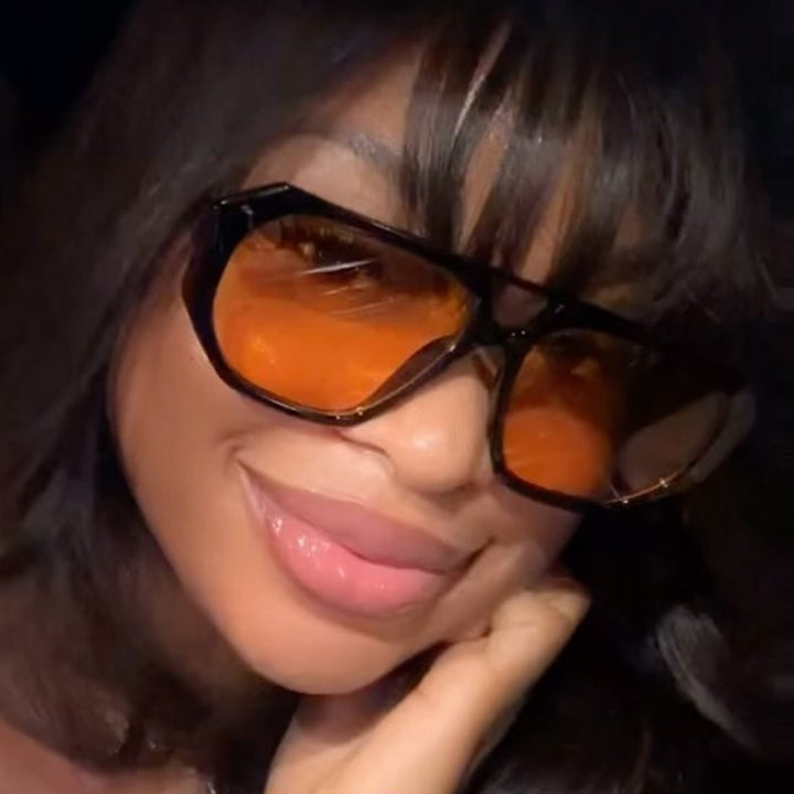 Women's sunglasses in fashionable hexagon design with UV protection Bowlift