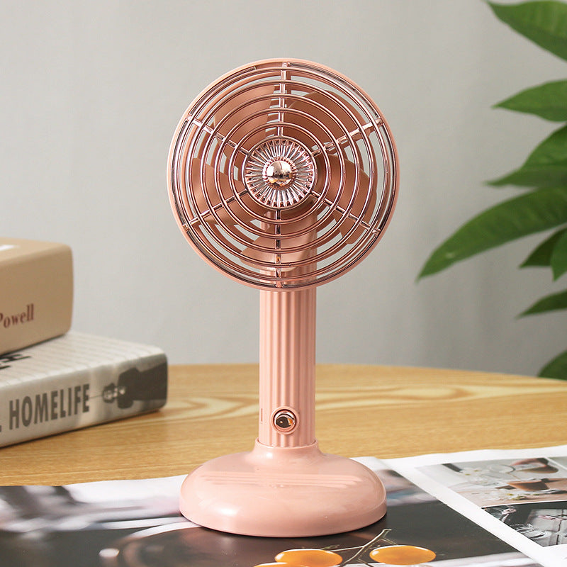 Unisex Portable Desktop Fan with Stylish Retro Design Bowlift