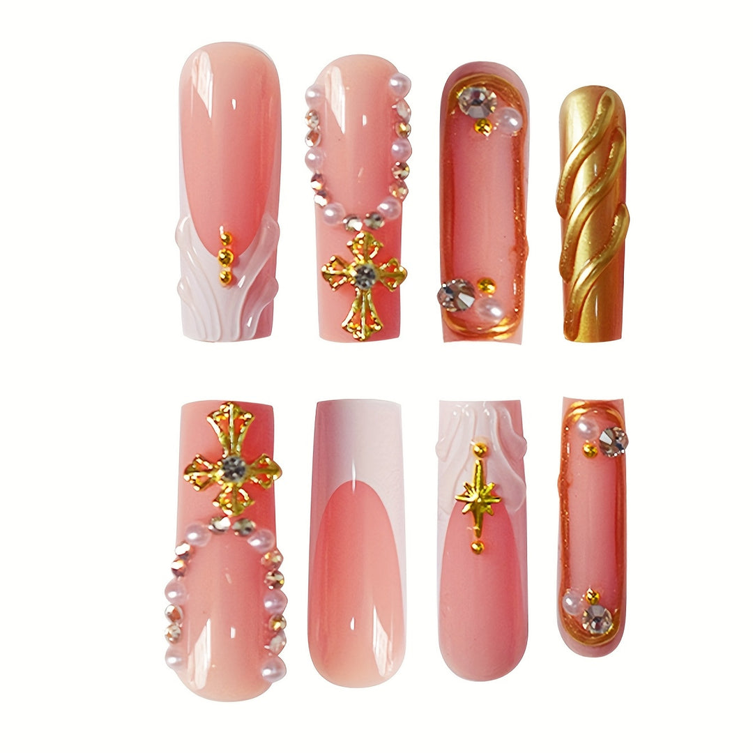 Glamorous Press-On Nail Set Bowlift