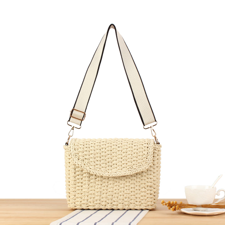 Shoulder bag in handcrafted woven style Bowlift