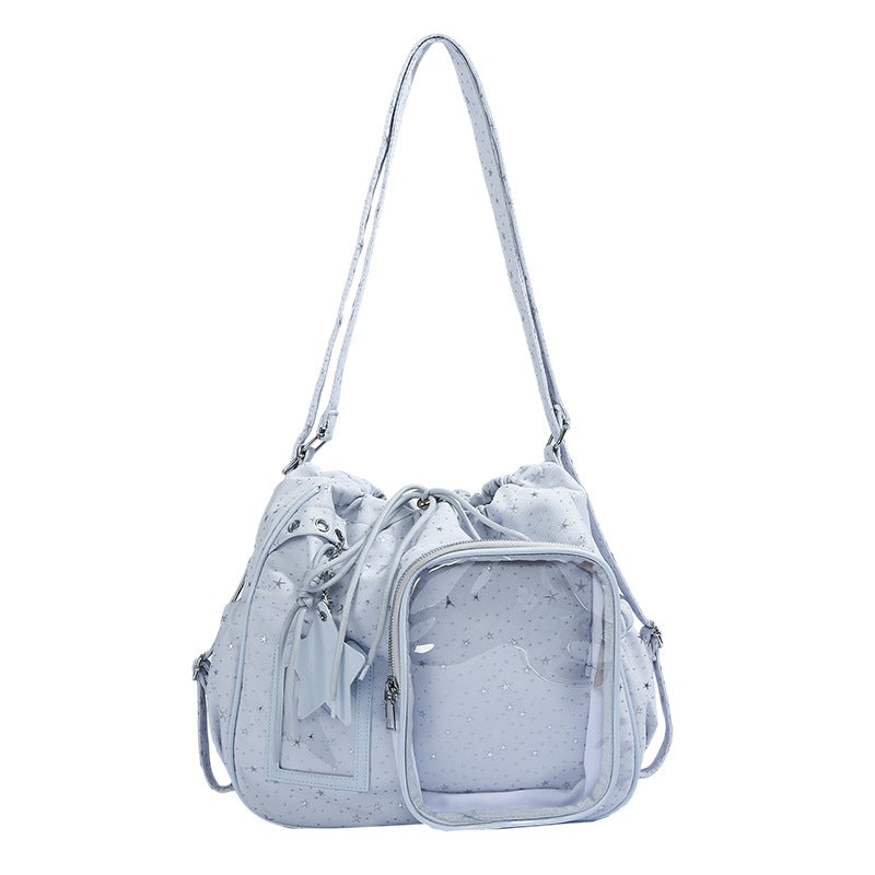 Stylish Multi-Pocket Drawstring Tote Bag Bowlift