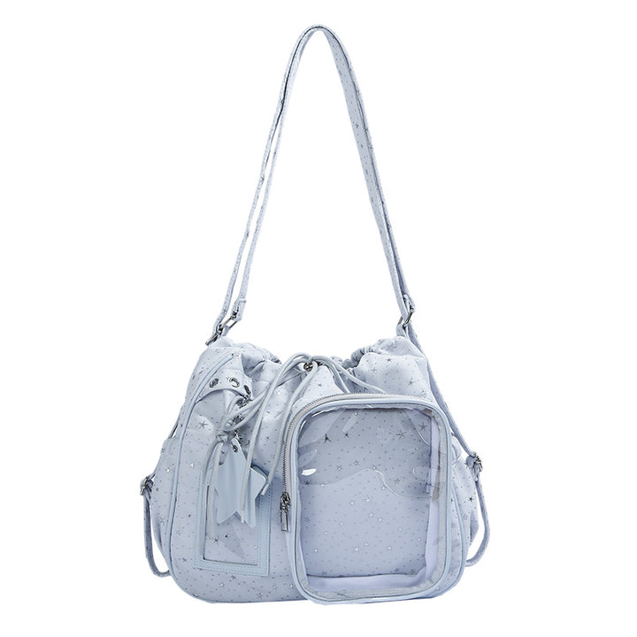 Stylish Multi-Pocket Drawstring Tote Bag Bowlift