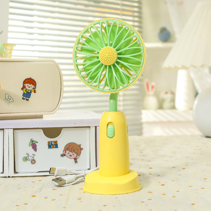 Women's Portable Hand Fan with Gentle Rotation Function Bowlift
