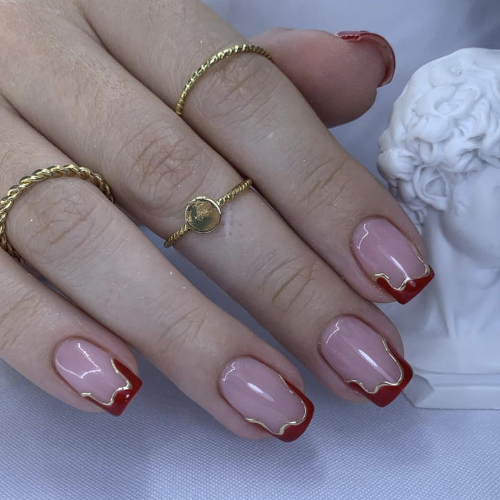 Elegant French Tip Acrylic Nail Art Extensions Bowlift