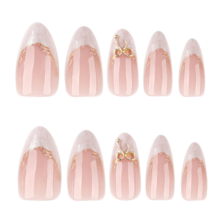 Decorative Stiletto Press-On Nails Bowlift