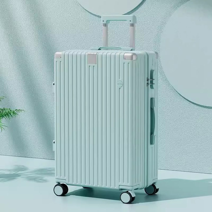 Women's Stylish Textured Spinner Luggage Bowlift