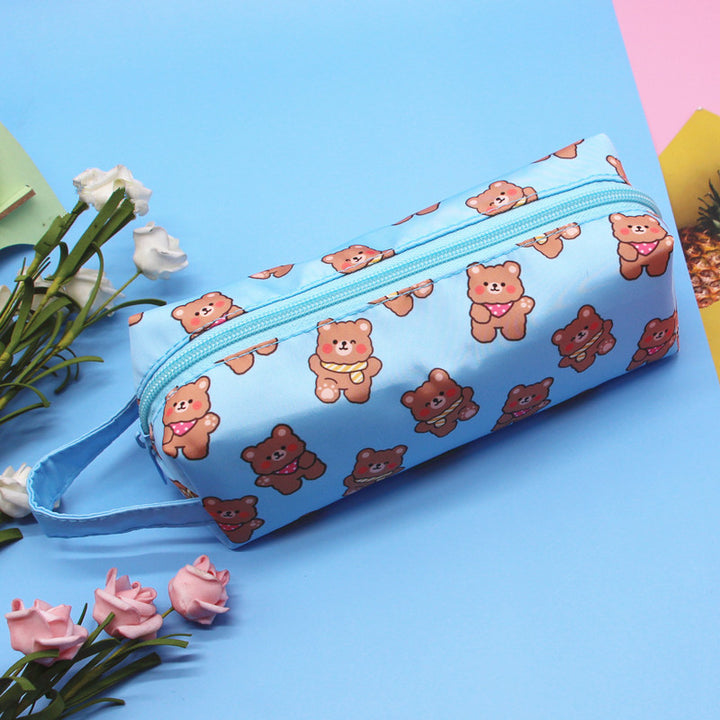 Cute Cartoon Print Pencil Case Bowlift