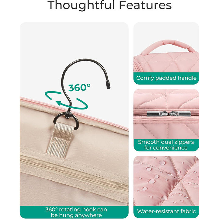 High-quality cosmetic organizer bag with removable compartments Bowlift