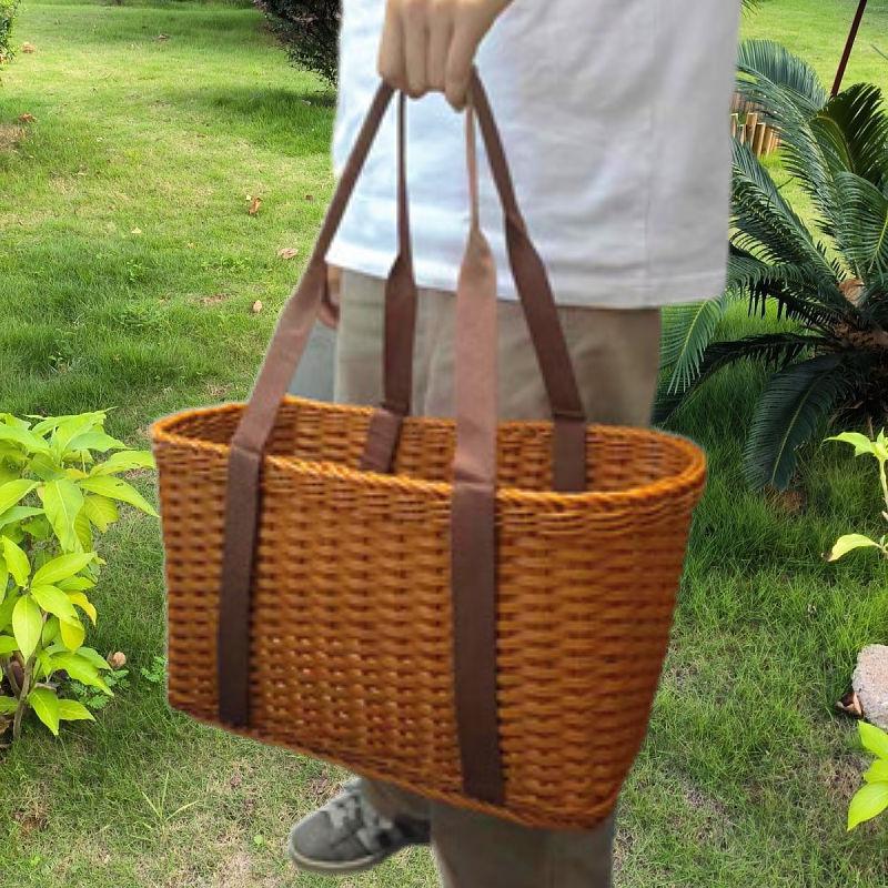 Woven Tote Bag with Reinforced Handles Bowlift