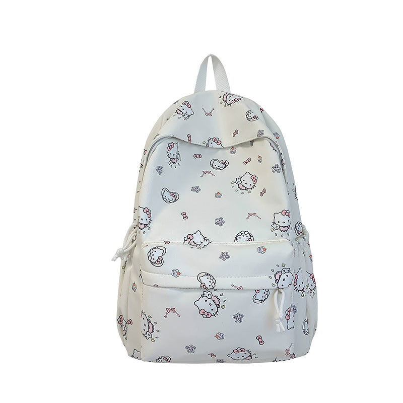 Cute Cartoon Character Print Backpack