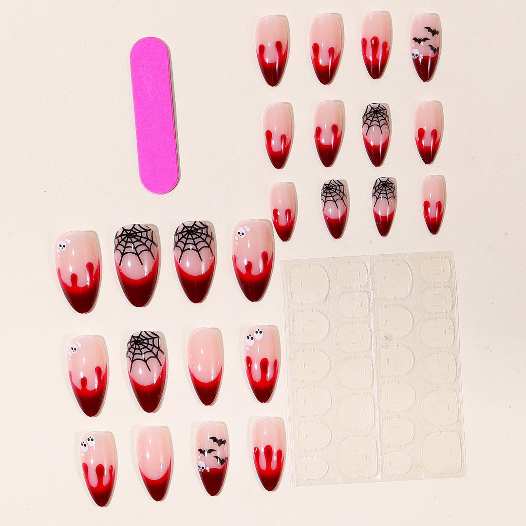 Gothic-Themed Bloody Nail Art Extensions Bowlift