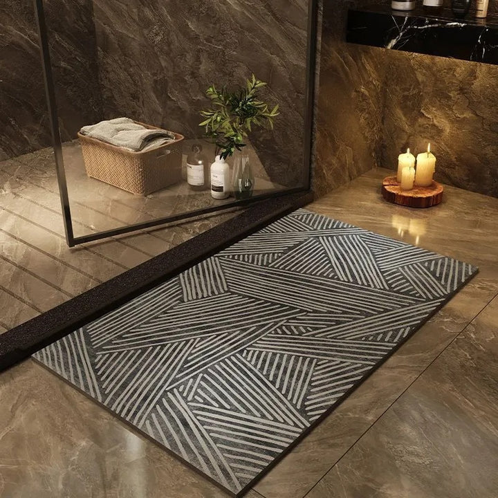 Modern Geometric Bath Mat Bowlift