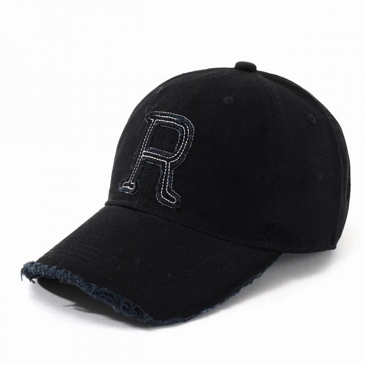 Women's Distressed Embroidered Baseball Cap Bowlift