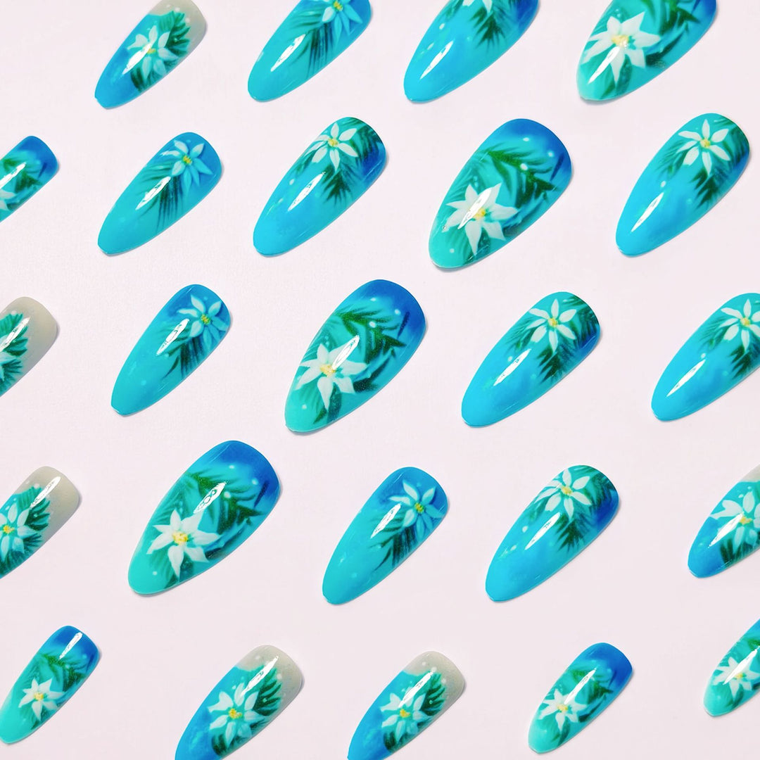 Tropical Floral Nail Art Bowlift