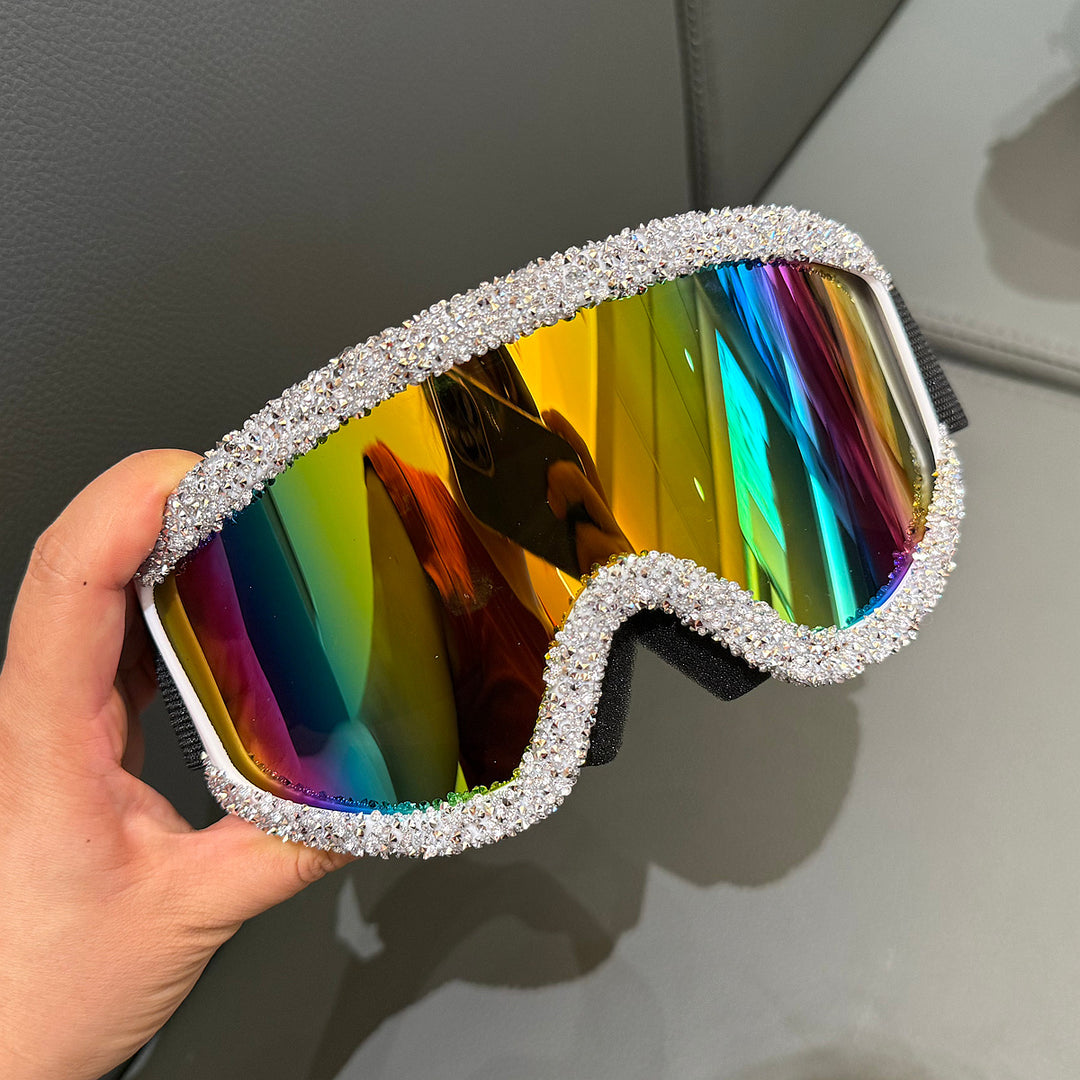 Women's ski goggles with sparkling crystal detailing Bowlift
