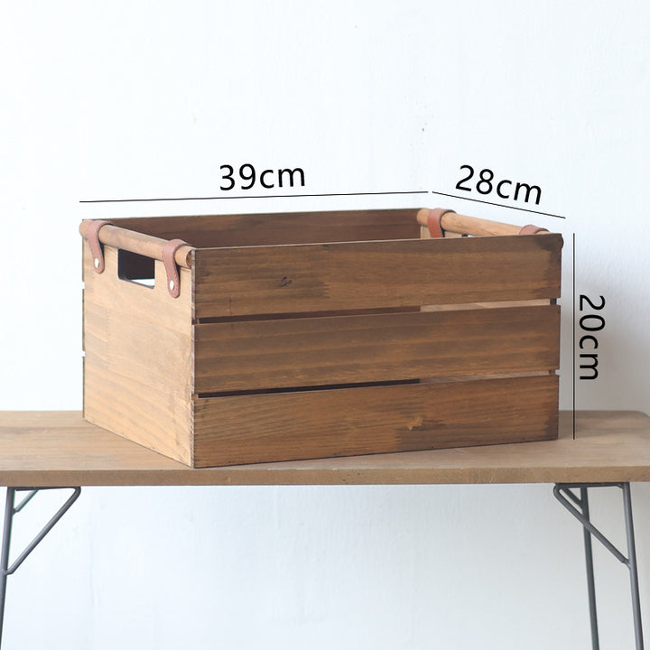Robust storage basket made of wood Bowlift