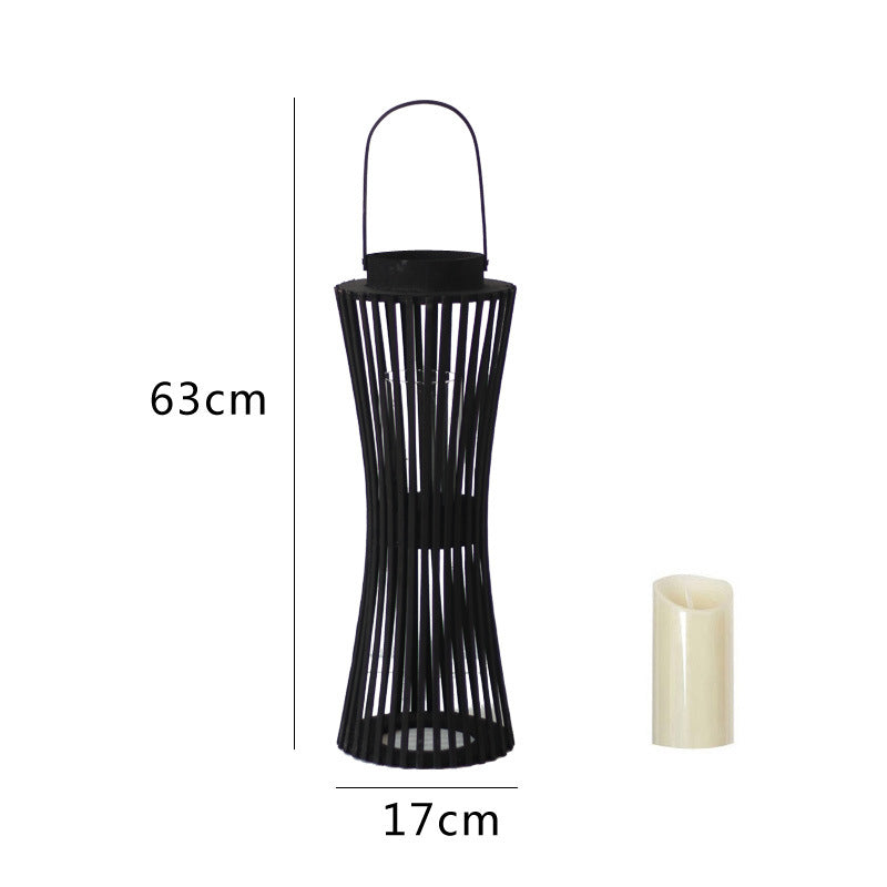 Elegant lantern made of woven wood Bowlift