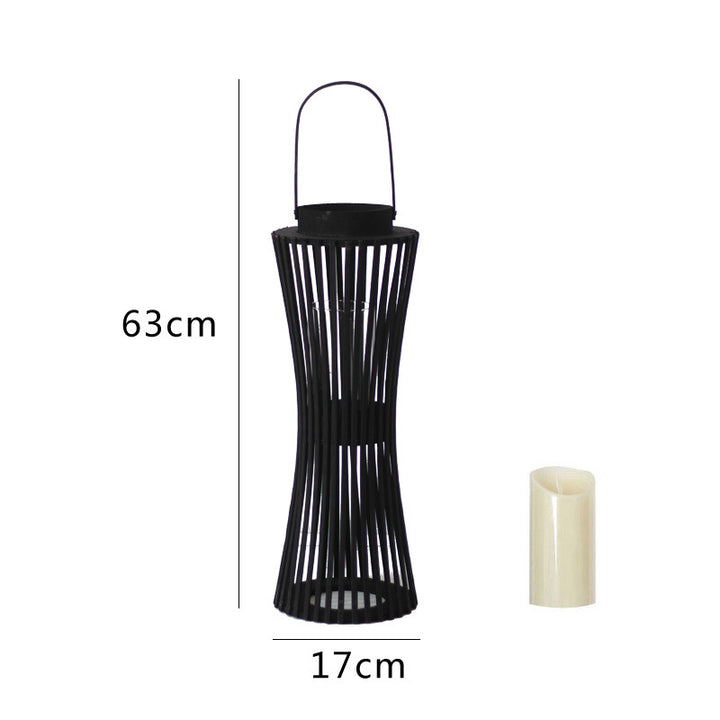 Elegant lantern made of woven wood Bowlift