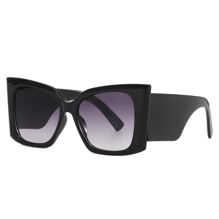 Women fashionable oversized sunglasses with geometric frame Bowlift