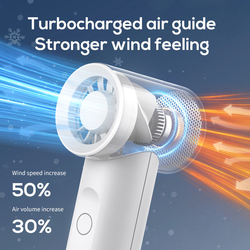 Women portable mini fan with rechargeable battery and three speed settings Bowlift