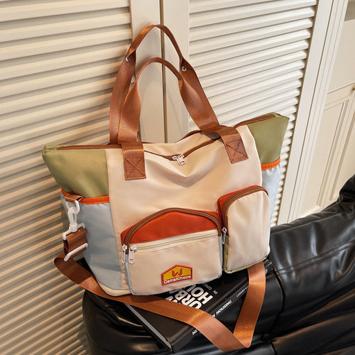Multifunctional Shoulder Bag With Versatile Storage Compartment Bowlift