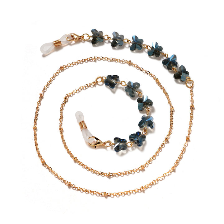 Floral Embellished Eyewear Chain Bowlift