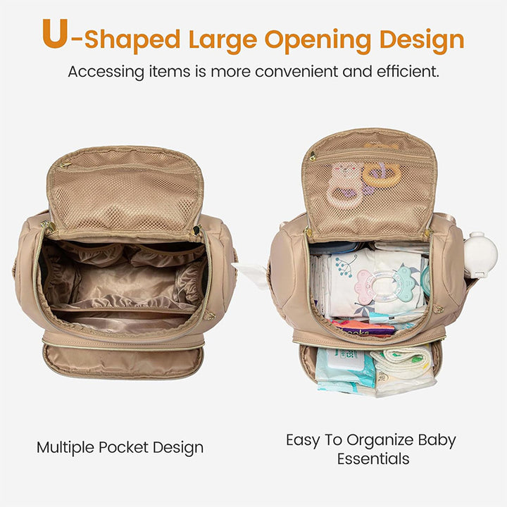 Elegant Quilted Backpack with Practical Compartments Bowlift