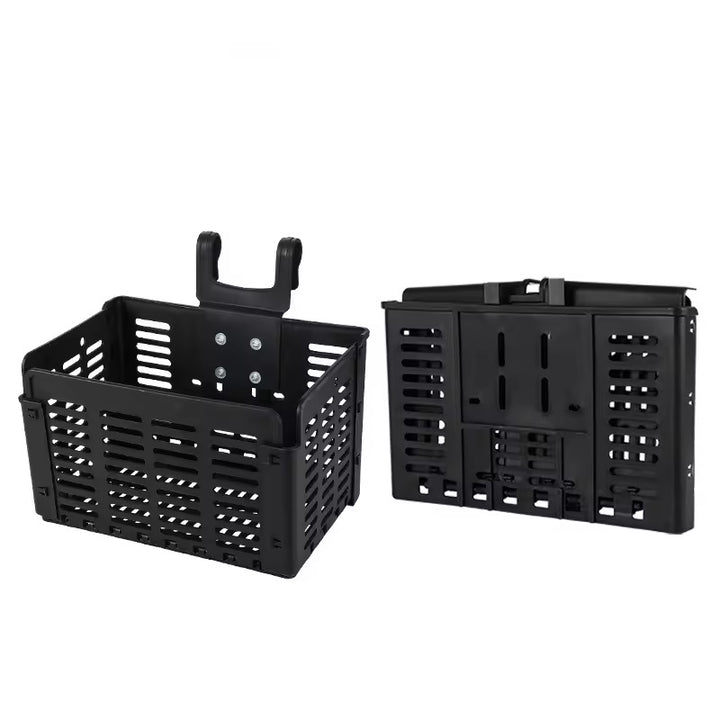 removable vented front bicycle cargo basket with universal handlebar mount Bowlift