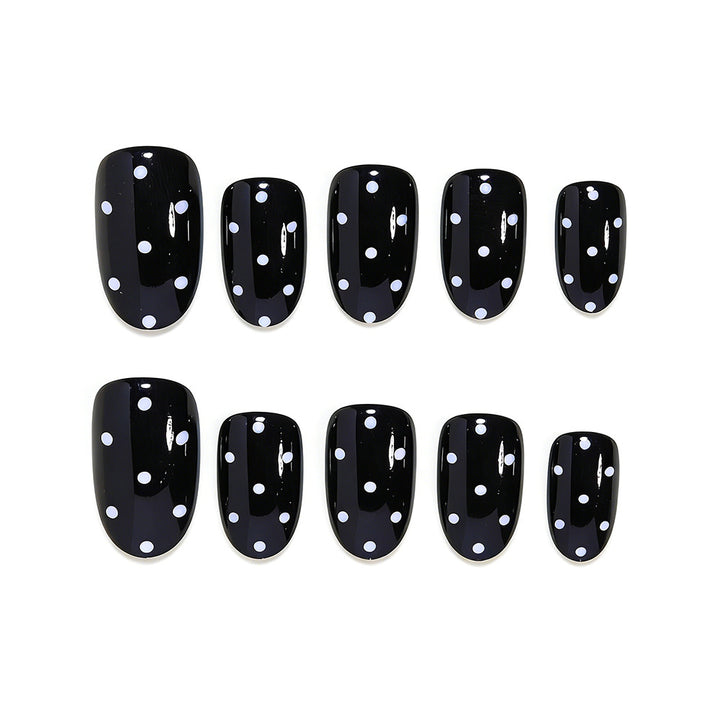 Polka Dot Press-On Nail Set Bowlift