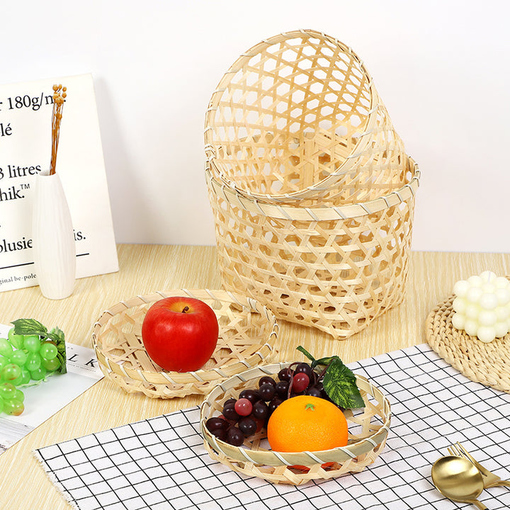 Decorative Handwoven Serving Tray Bowlift