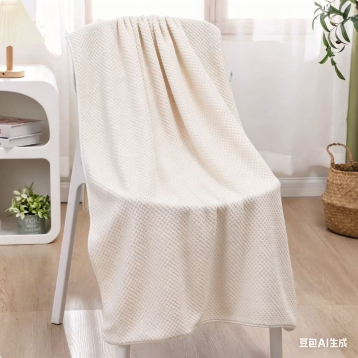 Waffle Weave Lightweight Absorbent Bath Towel Bowlift