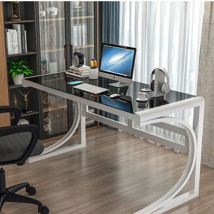 Modern Glass Desk Bowlift