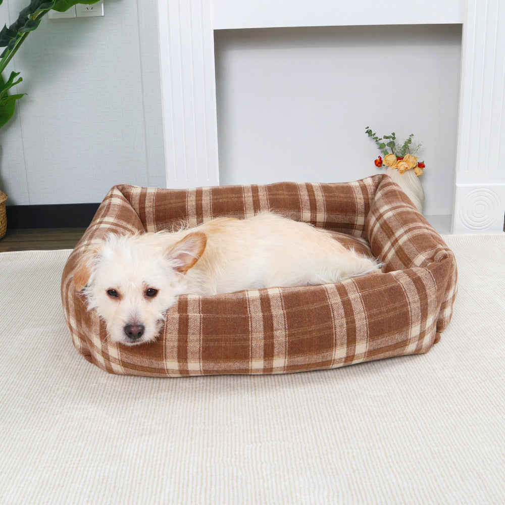 Cozy Fleece-Lined dog bed