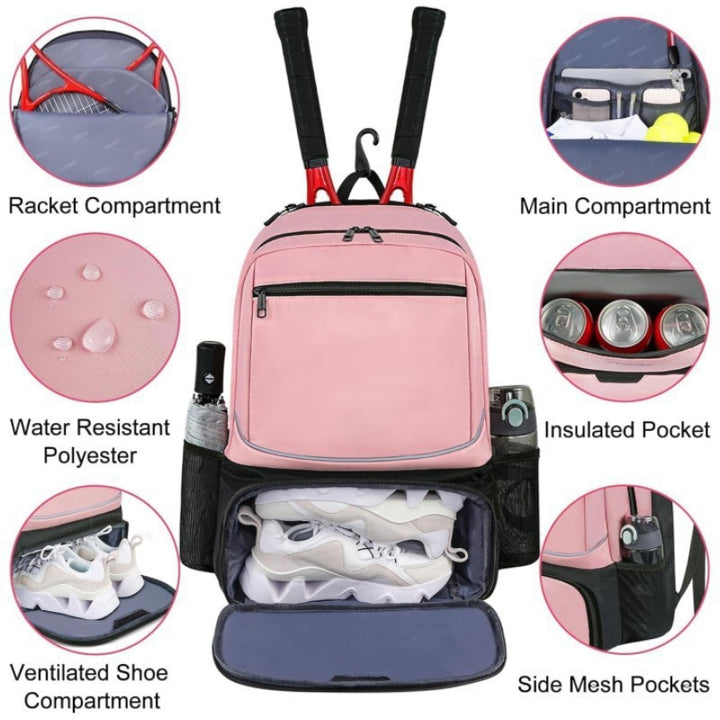 Sporty backpack with shoe compartment Bowlift