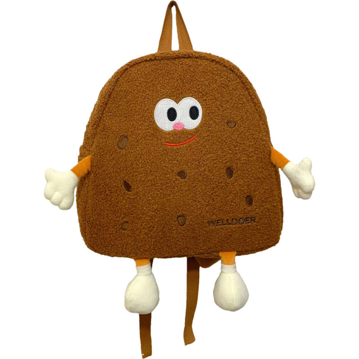 Children's Playful Cartoon Character School Backpack Bowlift