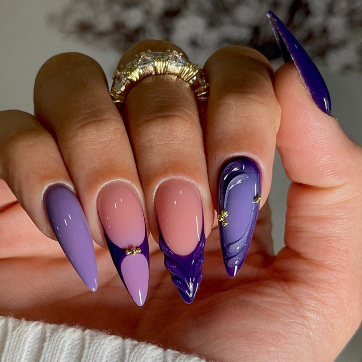 Premium Artistic Stiletto Nail Enhancements Bowlift