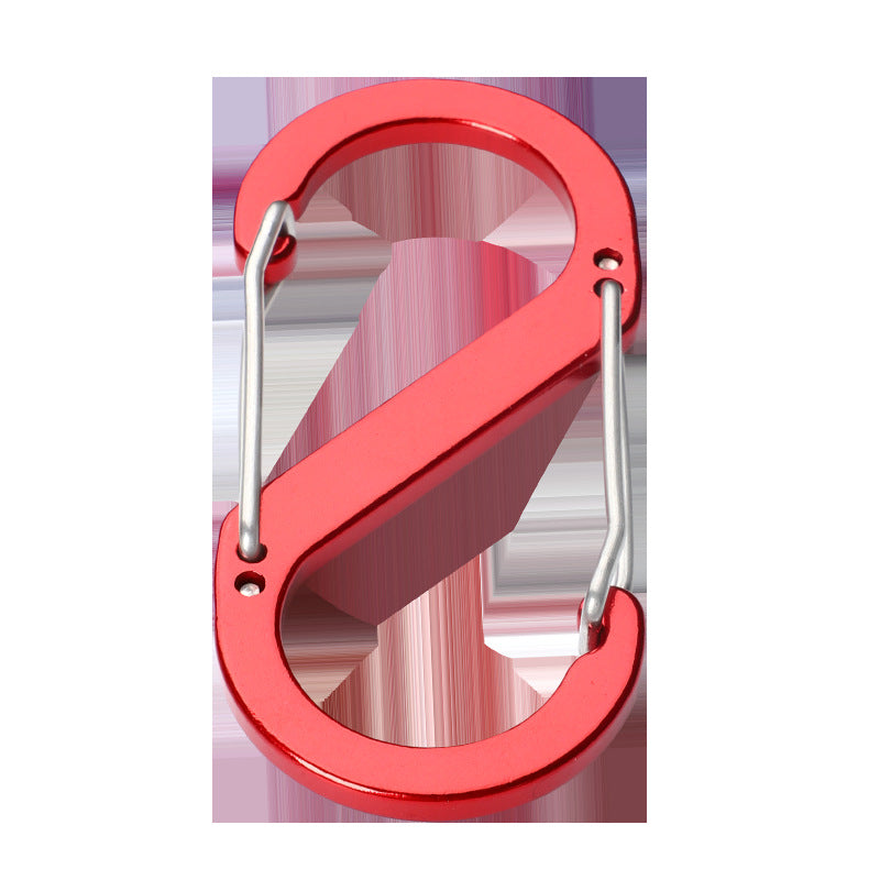 Aluminium carabiner with safety snap Bowlift