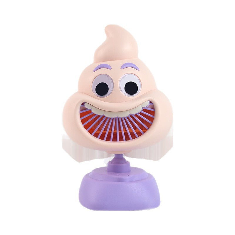 Unisex Funny Mini-Fan with Movable Head Bowlift