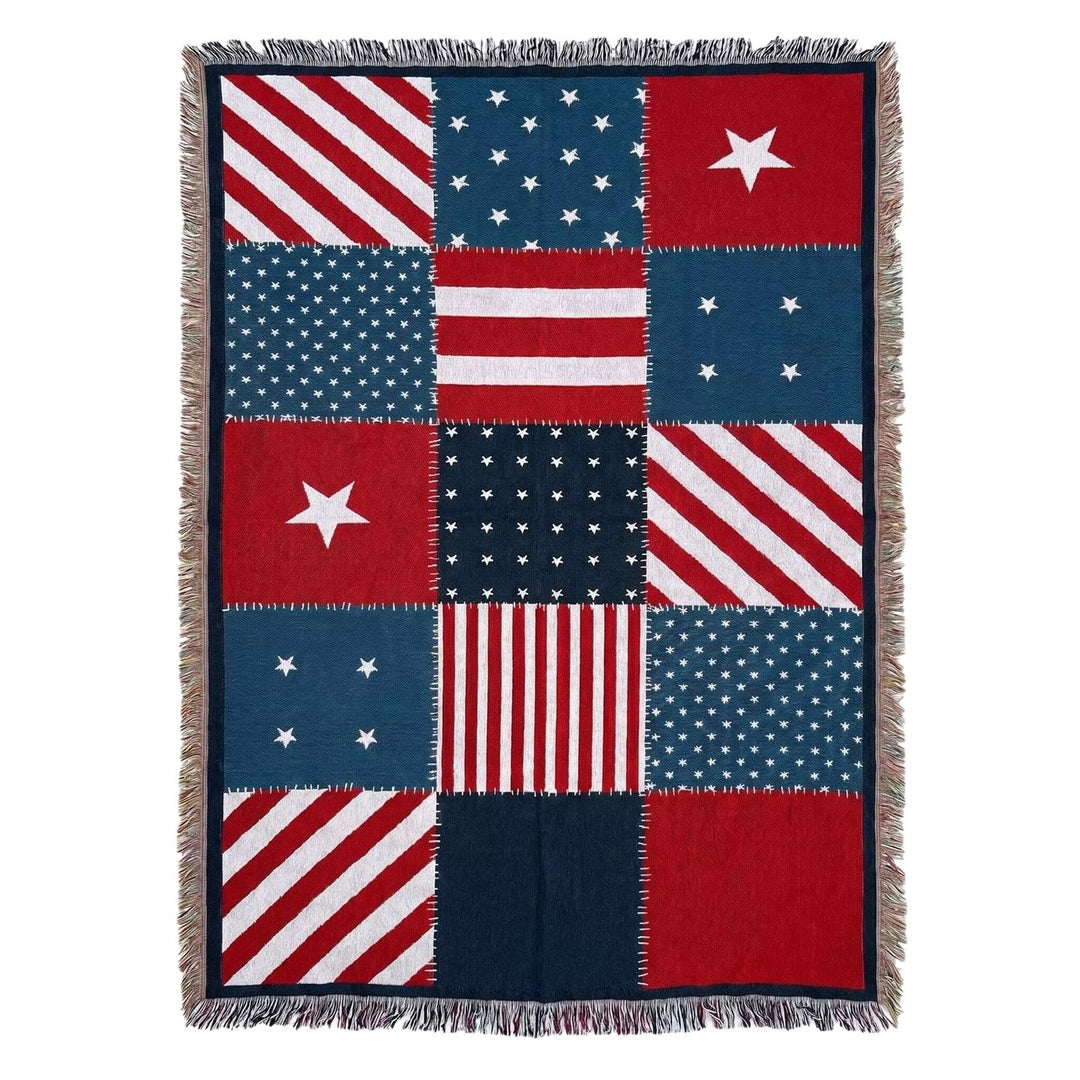 Vintage Patchwork Throw Blanket