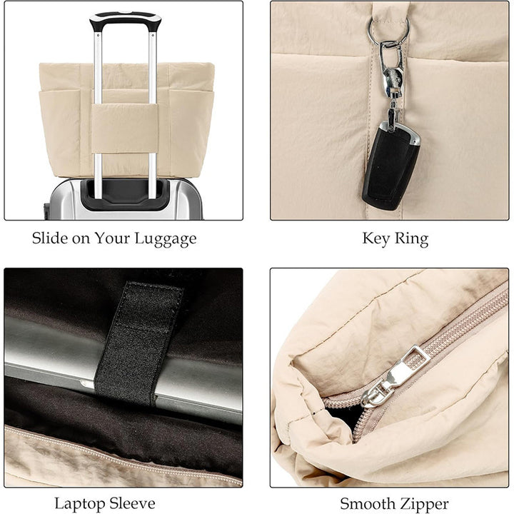 Practical everyday handbag with multiple compartments Bowlift