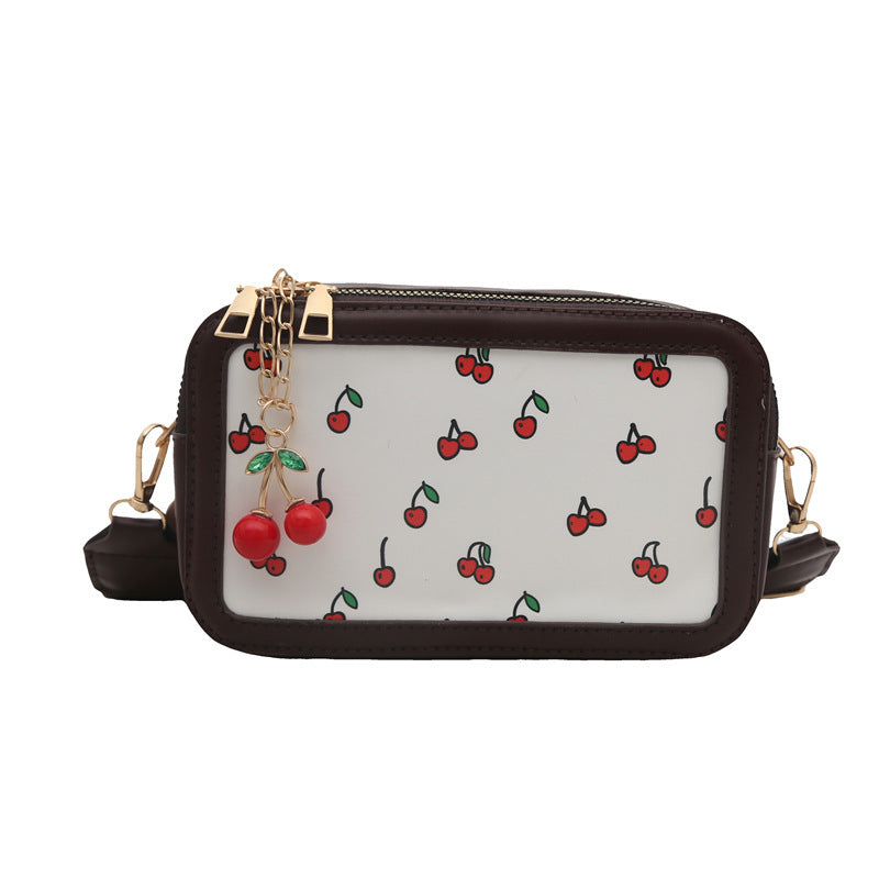 Fun Cherry Print Crossbody Bag Bowlift