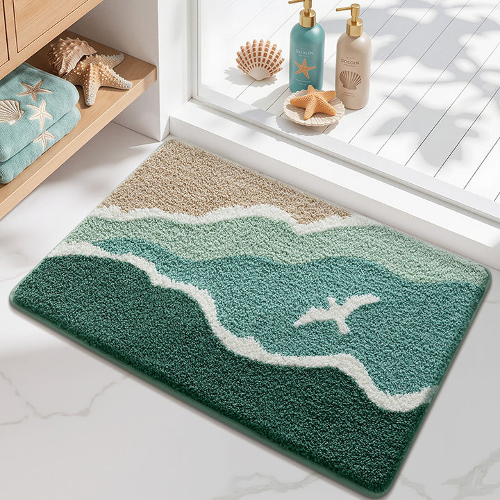 Playful Dog-Themed Bath Mat Bowlift